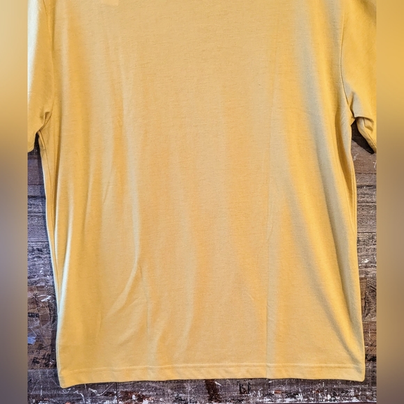 NWT Boho Western Cross Yellow Tee - Picture 11 of 14